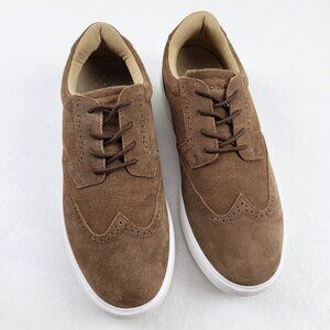 Orthocomfoot Orthopedic Oxford Shoe Mens 12 46 Brown Leather Diabetic Lace Up